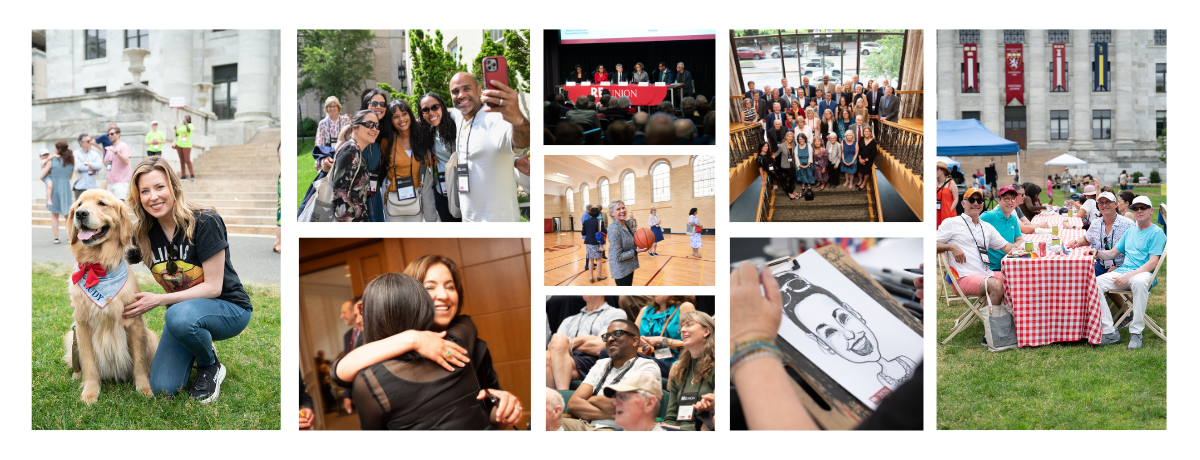 Collage of Reunion pictures
