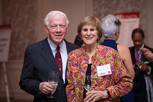 Karchmer and his wife, Barbara Karchmer, EdM ’62, at the 2022 Reunion Gala. Image: Gretchen Ertl