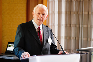 2.	Karchmer and his wife, Barbara Karchmer, EdM ’62, at the 2022 Reunion Gala. Image: Gretchen Ertl