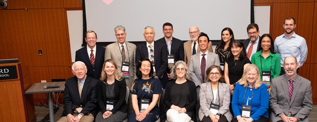 Members of the Alumni Council posing and smiling at the camera.