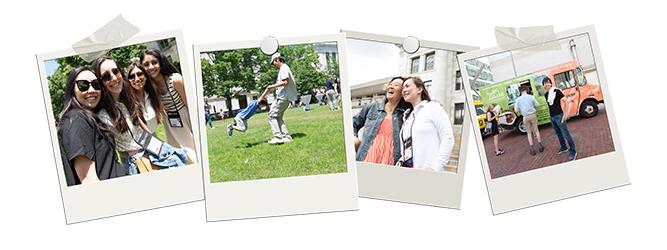 Graphic of 4 polaroid's 